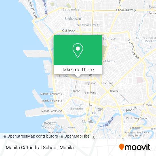 Manila Cathedral School map