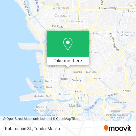 Katamanan St., Tondo map