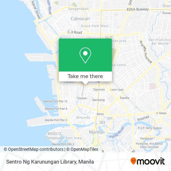 Sentro Ng Karunungan Library map