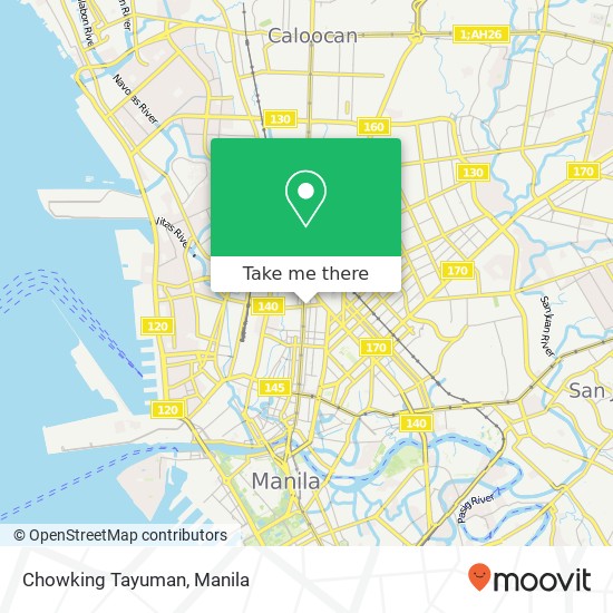 Chowking Tayuman map