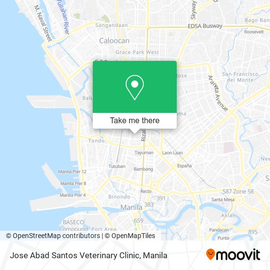 Jose Abad Santos Veterinary Clinic map