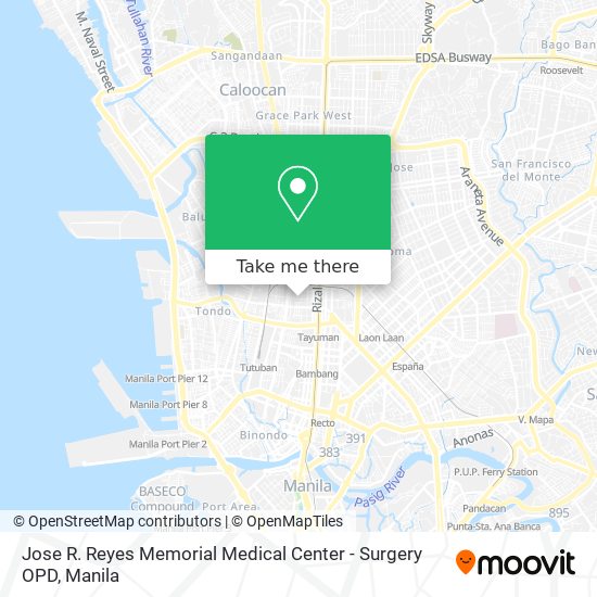 Jose R. Reyes Memorial Medical Center - Surgery OPD map