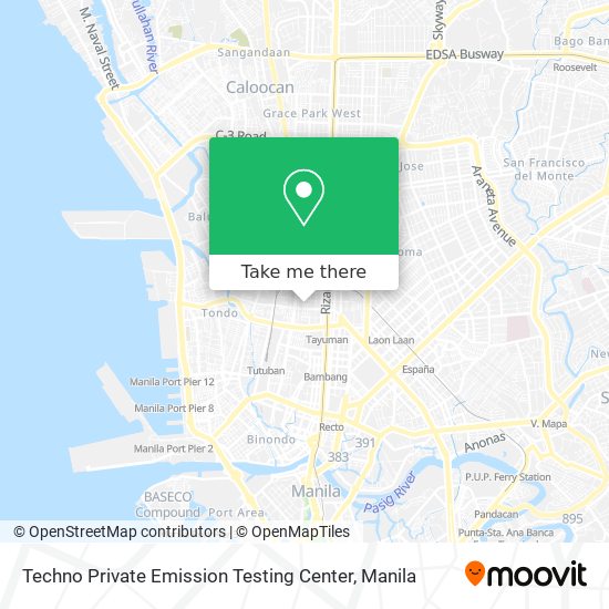 Techno Private Emission Testing Center map
