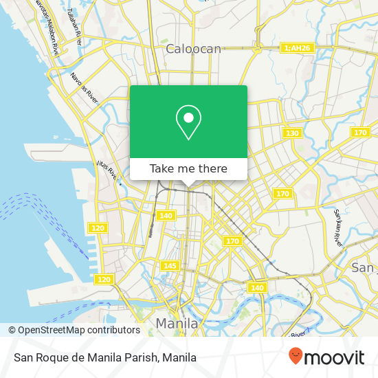 San Roque de Manila Parish map
