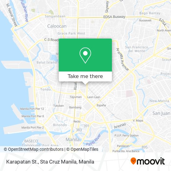 Karapatan St., Sta Cruz Manila map