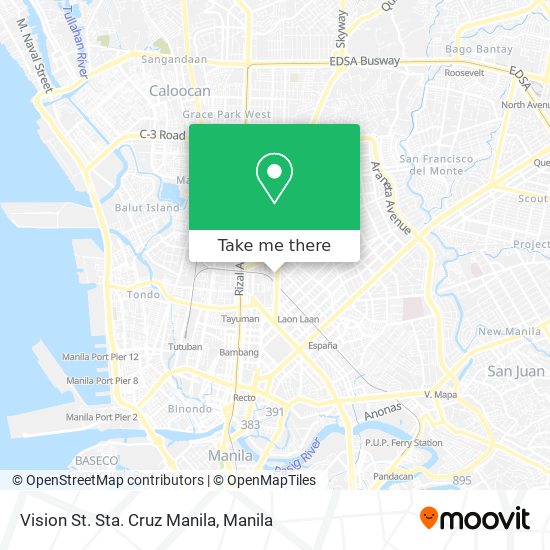 Vision St. Sta. Cruz Manila map