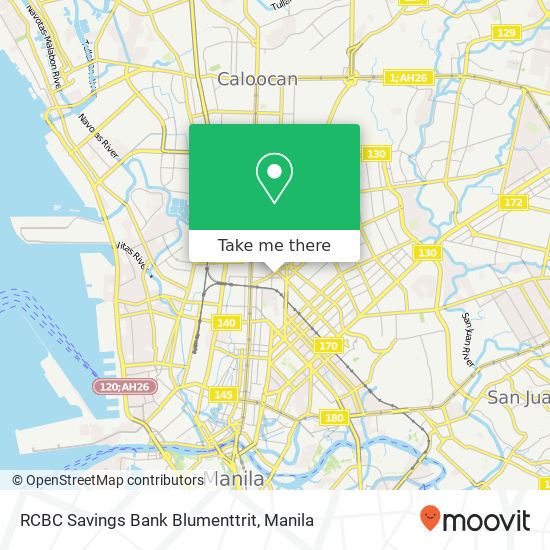 RCBC Savings Bank Blumenttrit map