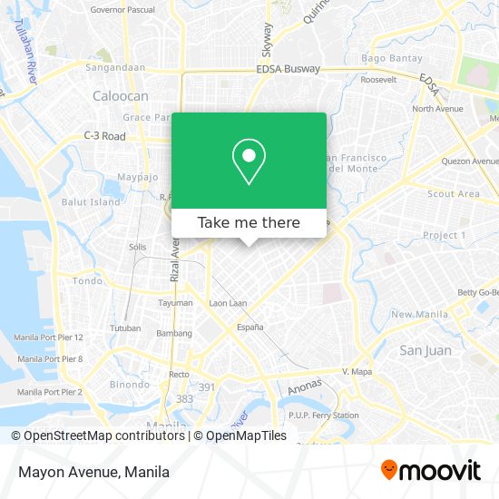 Mayon Avenue map