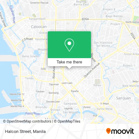 Halcon Street map