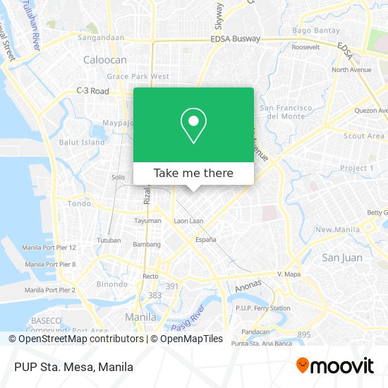 PUP Sta. Mesa map