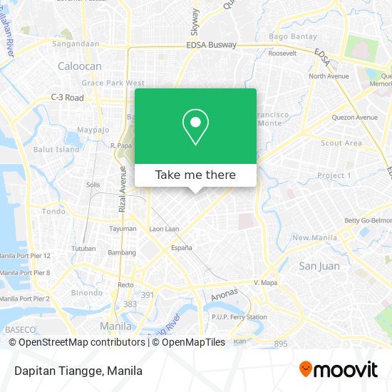 Dapitan Tiangge map