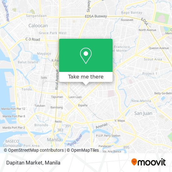 Dapitan Market map