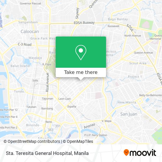 Sta. Teresita General Hospital map