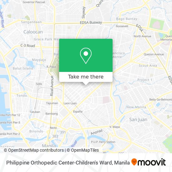 Philippine Orthopedic Center-Children's Ward map