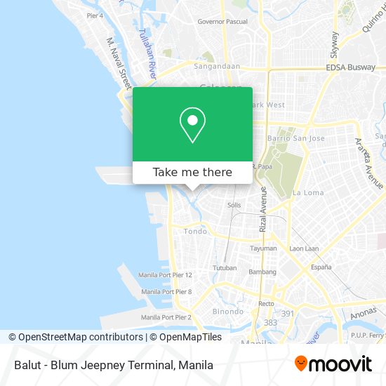 Balut - Blum Jeepney Terminal map