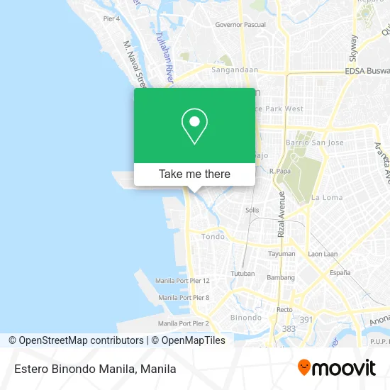 Estero Binondo Manila map