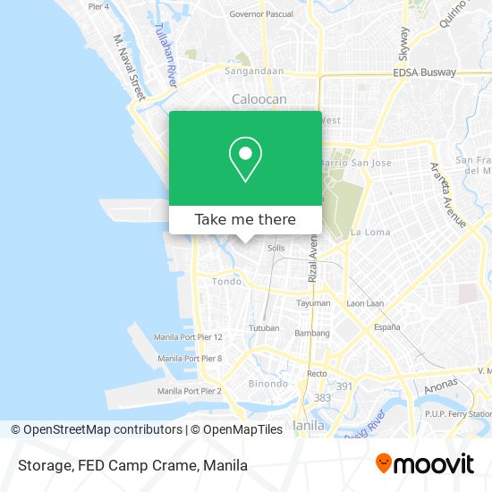 Storage, FED Camp Crame map