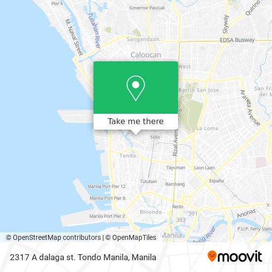 2317 A dalaga st. Tondo Manila map