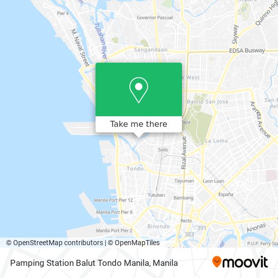 Pamping Station Balut Tondo Manila map