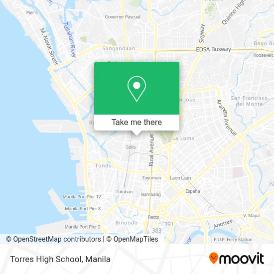 Torres High School map