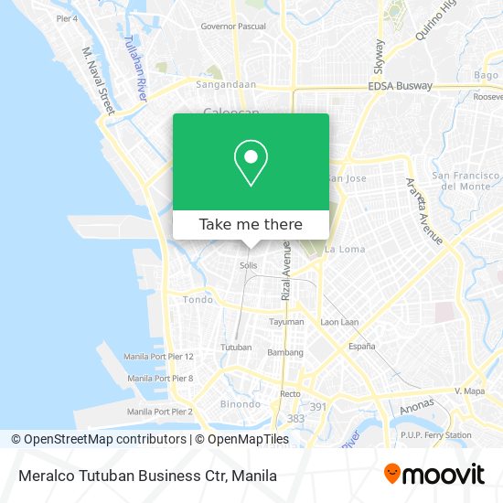 Meralco Tutuban Business Ctr map