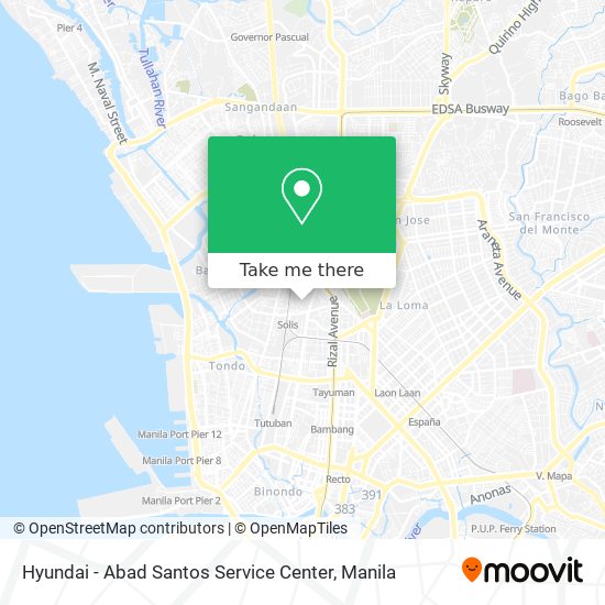 Hyundai - Abad Santos Service Center map