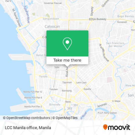LCC Manila office map