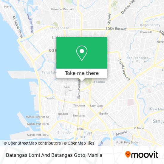 Batangas Lomi And Batangas Goto map