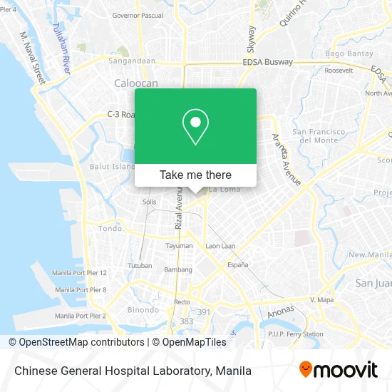 Chinese General Hospital Laboratory map