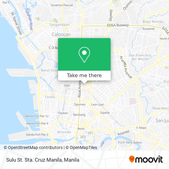 Sulu St. Sta. Cruz Manila map