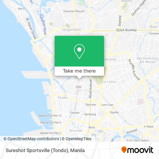 Sureshot Sportsville (Tondo) map