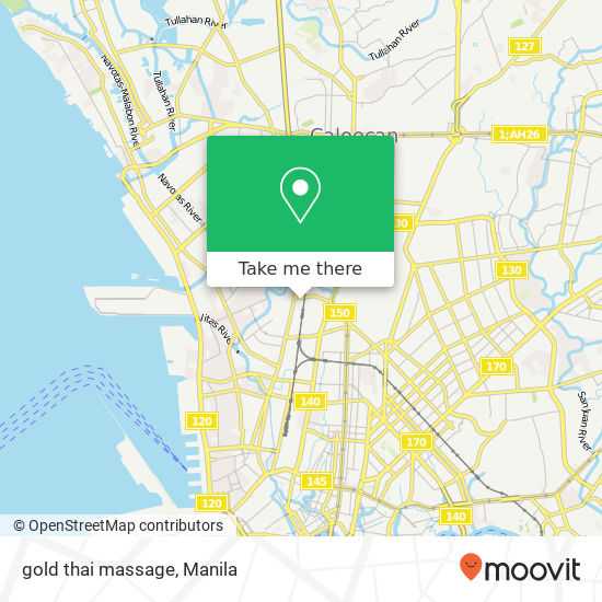 gold thai massage map
