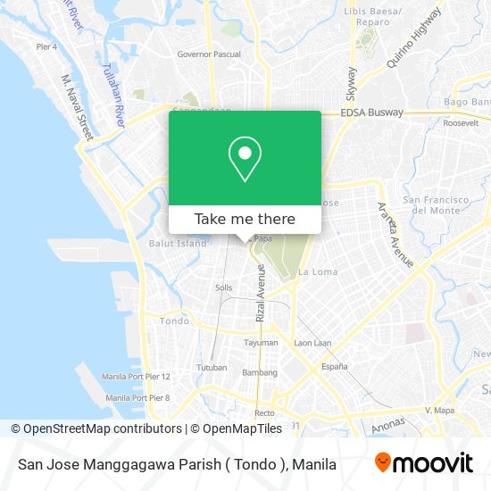 San Jose Manggagawa Parish ( Tondo ) map