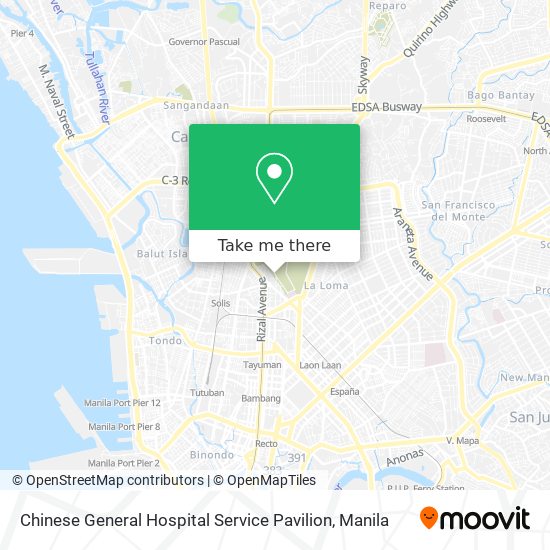 Chinese General Hospital Service Pavilion map
