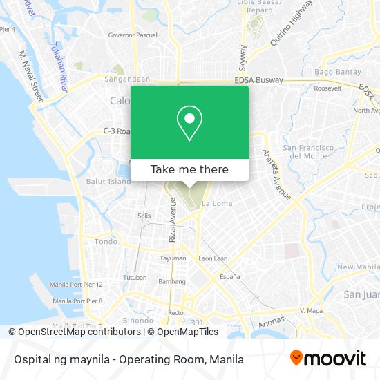Ospital ng maynila - Operating Room map