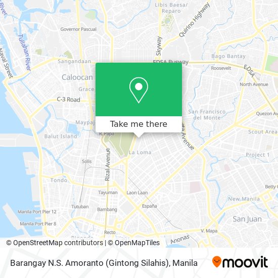 Barangay N.S. Amoranto (Gintong Silahis) map