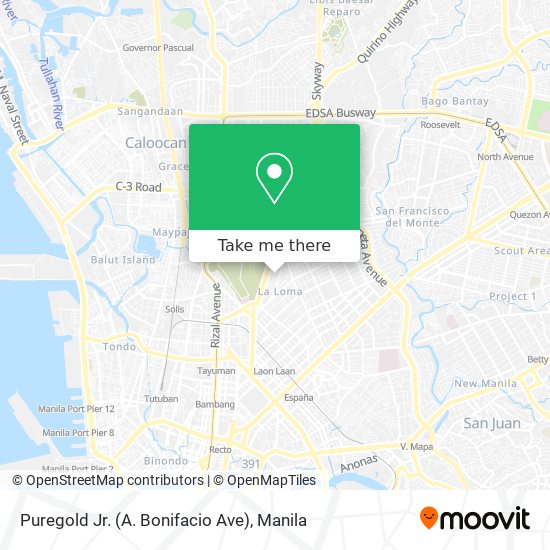 Puregold Jr. (A. Bonifacio Ave) map