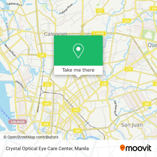 Crystal Optical Eye Care Center map