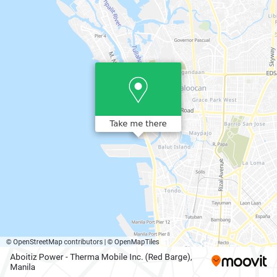 Aboitiz Power - Therma Mobile Inc. (Red Barge) map