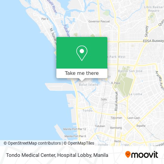 Tondo Medical Center, Hospital Lobby map