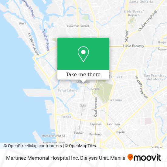 Martinez Memorial Hospital Inc, Dialysis Unit map