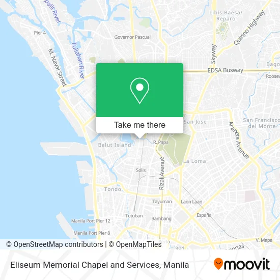 Eliseum Memorial Chapel and Services map
