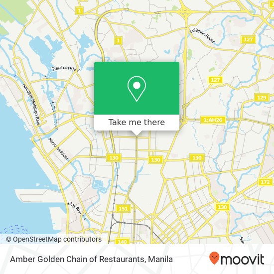 Amber Golden Chain of Restaurants map