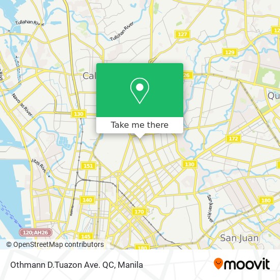 Othmann D.Tuazon Ave. QC map
