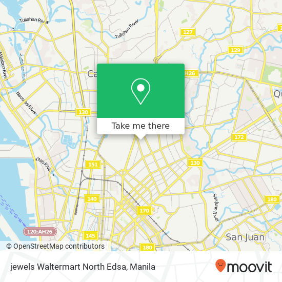 jewels Waltermart North Edsa map
