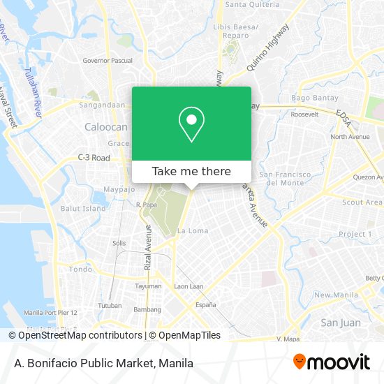 A. Bonifacio Public Market map