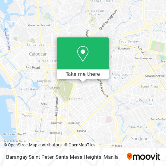Barangay Saint Peter, Santa Mesa Heights map