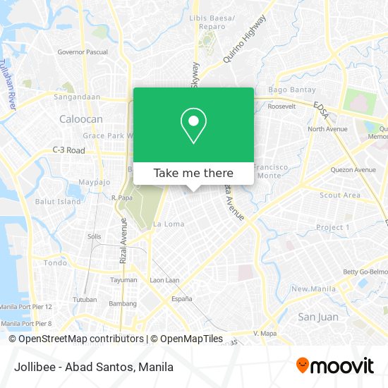 Jollibee - Abad Santos map