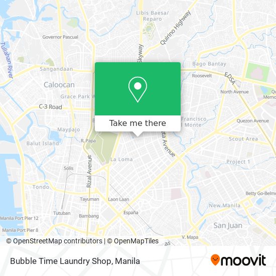 Bubble Time Laundry Shop map