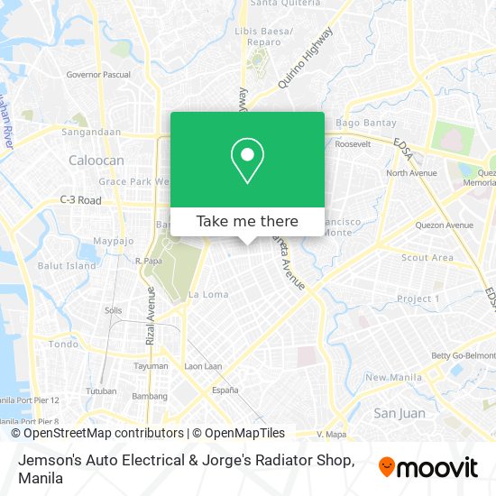 Jemson's Auto Electrical & Jorge's Radiator Shop map